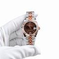 Datejust Two Tone Rose Gold Tone Chocolate Roman Dial 31mm - Watch Vault Au
