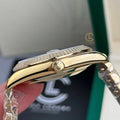 Day-Date Yellow Gold Tone White Baton Dial 40mm - Watch Vault Au