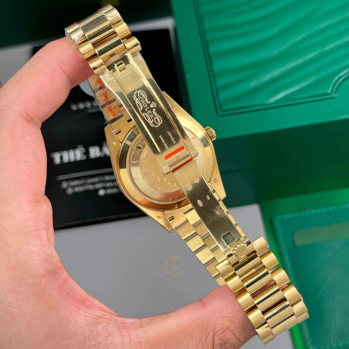 Day-Date Yellow Gold Tone Silver Dial 40mm - Watch Vault Au