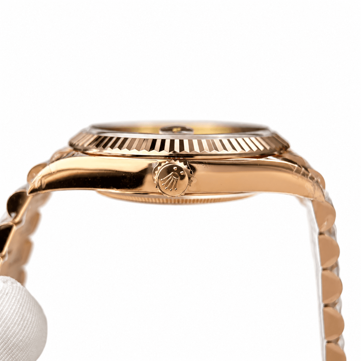 Day-Date Rose Gold Tone Pink Roman Dial 40mm - Watch Vault Au