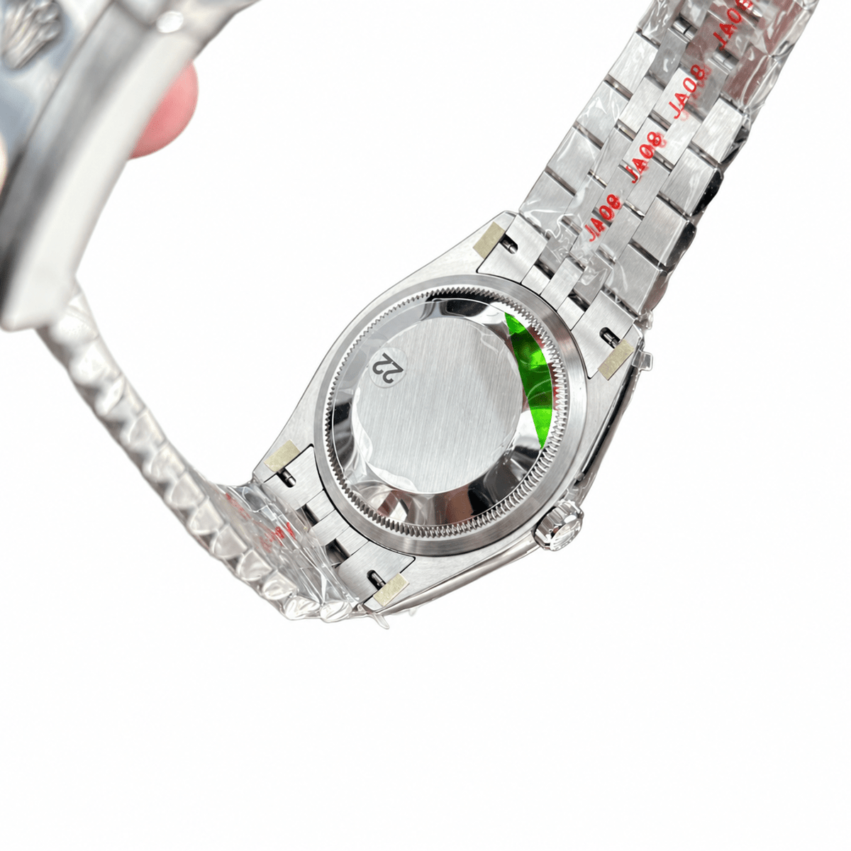 Datejust Silver Tone Green Palm Dial 36mm - Watch Vault Au