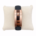 Yacht-Master Rose Gold Tone Black Dial Rubber Strap 40mm - Watch Vault Au