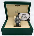 Yacht-Master Silver Tone Meteorite Style Dial Rubber Strap 42mm - Watch Vault Au
