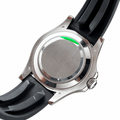 Yacht-Master Silver Tone Meteorite Style Dial Rubber Strap 42mm - Watch Vault Au