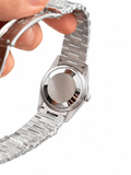 Day-Date Silver Tone Pink Dial 36mm - Watch Vault Au