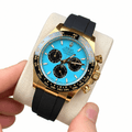 Daytona Yellow Gold Tone Tiffany Dial Rubber Strap 40mm - Watch Vault Au