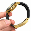Daytona Yellow Gold Tone Tiffany Dial Rubber Strap 40mm - Watch Vault Au