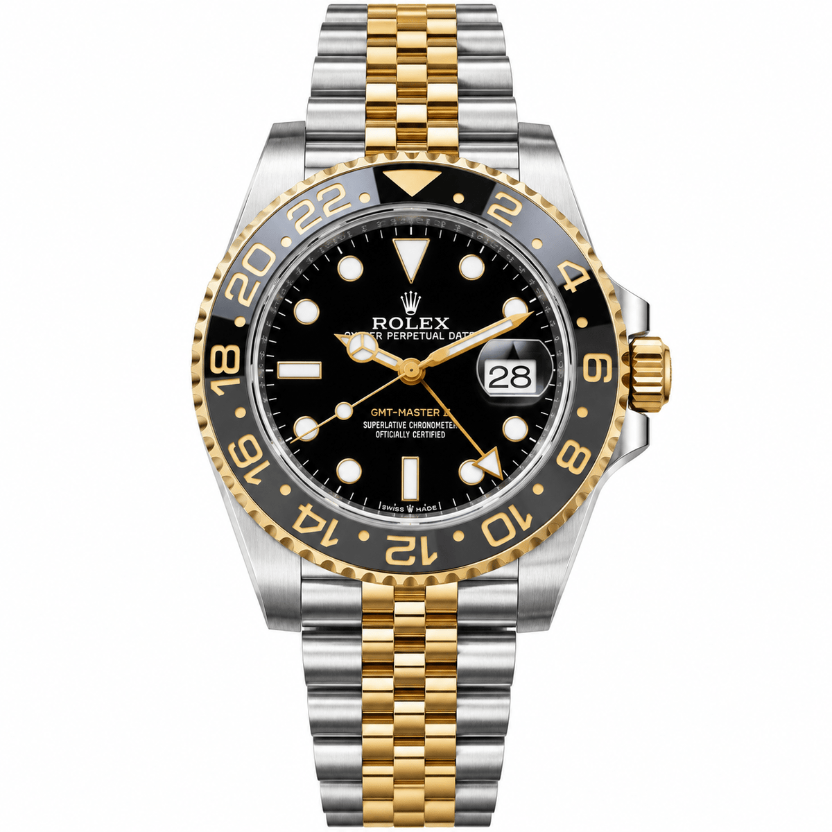 GMT-Master II Two Tone Yellow Gold Tone Bumblebee 40mm - Watch Vault Au