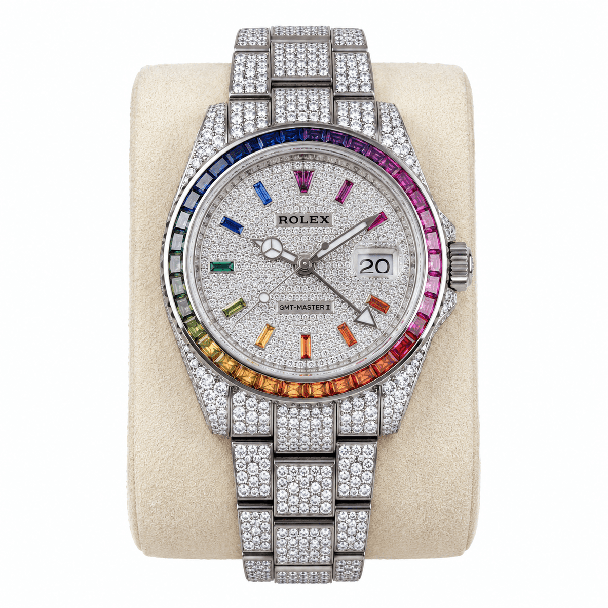 Datejust Ruby-Tone Bezel Rainbow Gem-set 41mm - Watch Vault Au