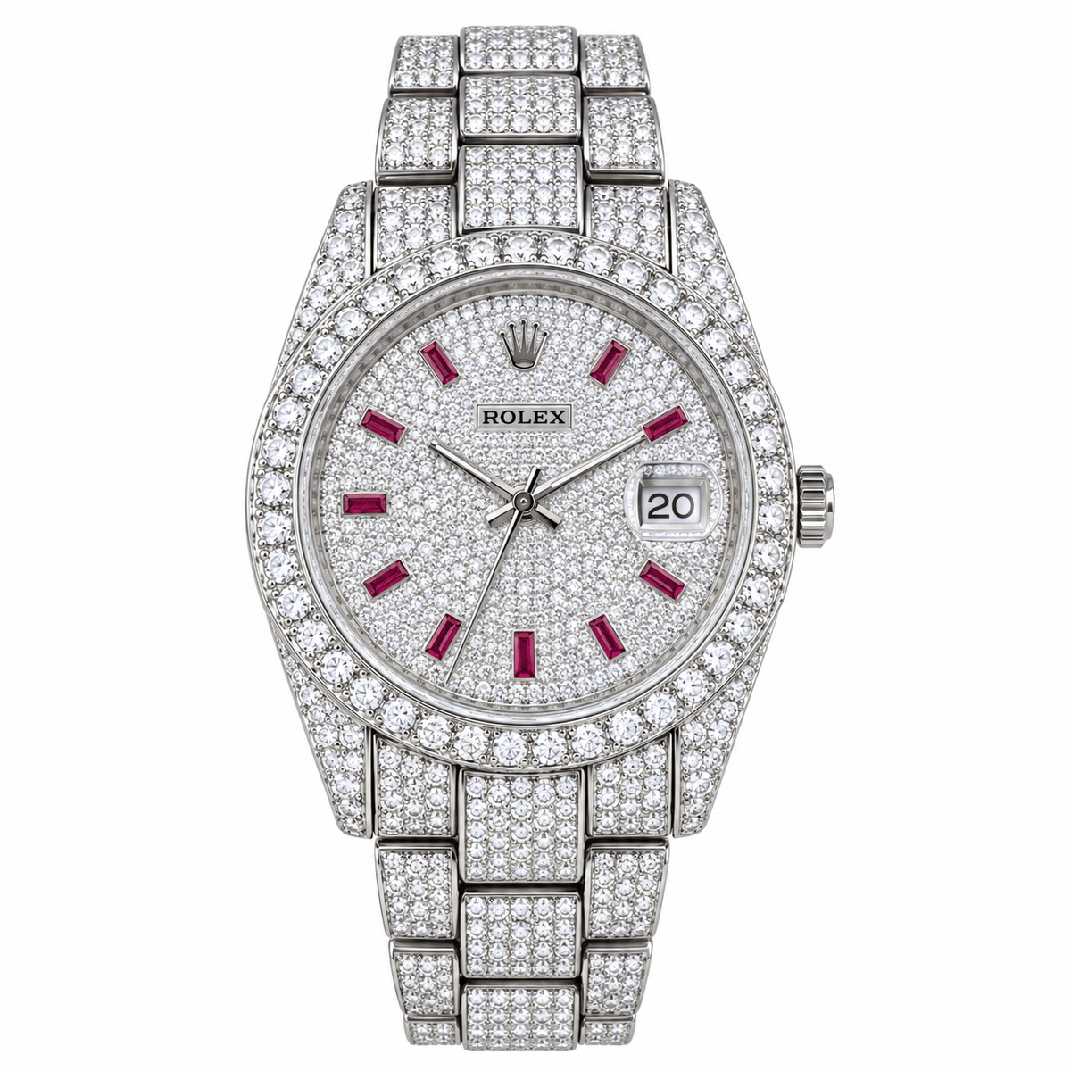 Datejust Purple Gem-set Markers 41mm - Watch Vault Au