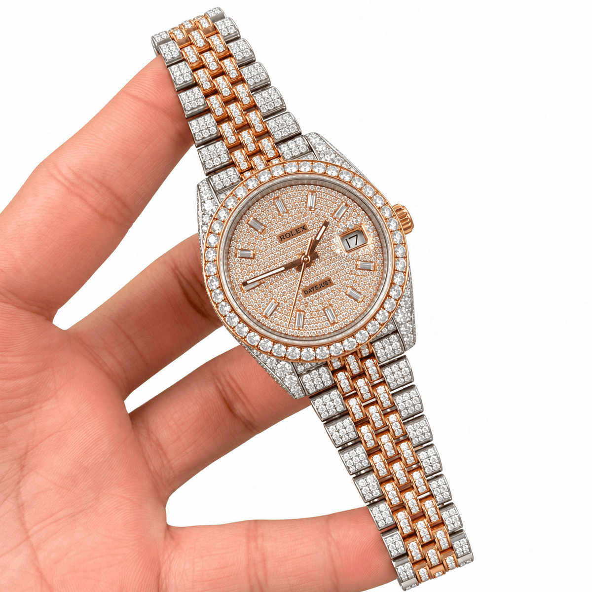 Datejust Two Tone Rose Gold Tone Gem-set 41mm - Watch Vault Au