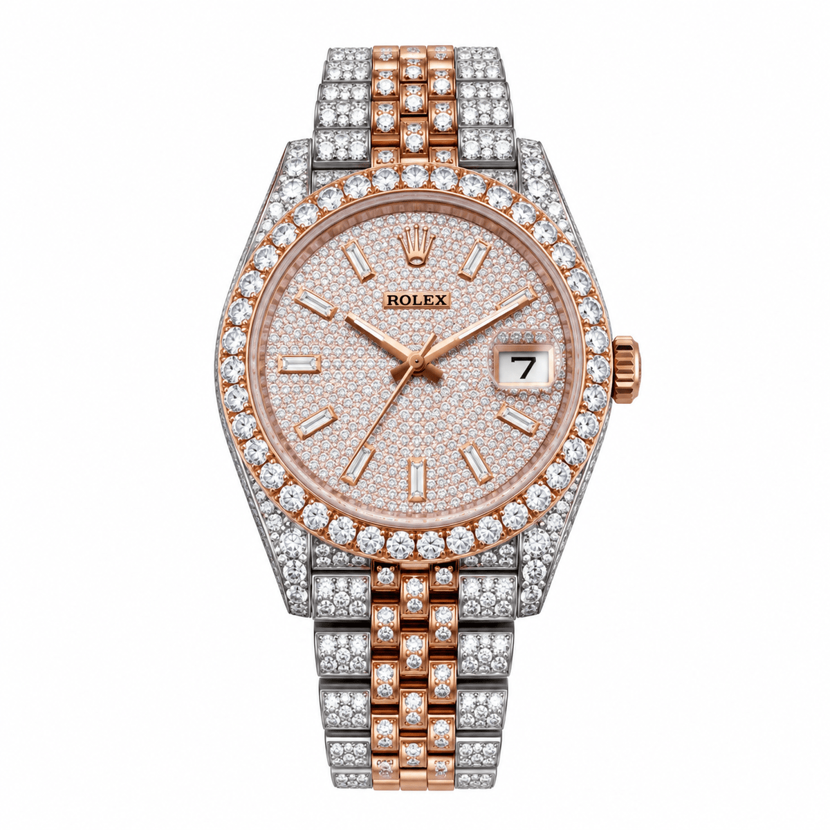 Datejust Two Tone Rose Gold Tone Gem-set 41mm - Watch Vault Au