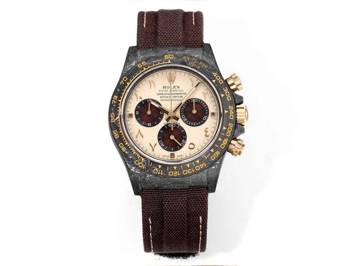 Daytona DiW Desert Eagle Arabic Carbon Style 40mm - Watch Vault Au
