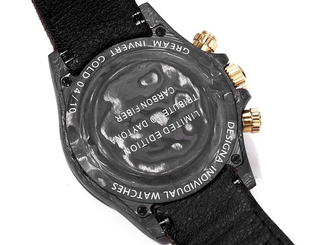 Daytona DiW Desert Eagle Arabic Carbon Style 40mm - Watch Vault Au