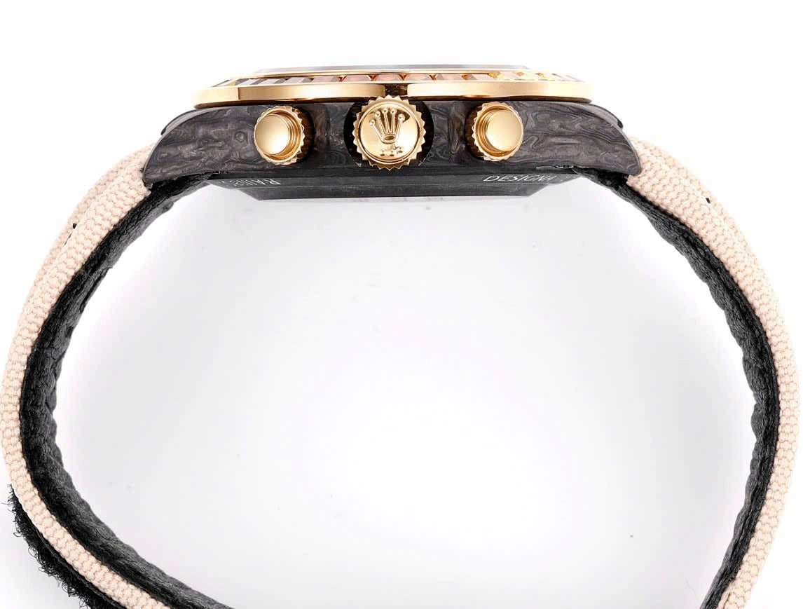 Daytona Rose Gold Tone Rainbow Bezel Pink Strap 40mm - Watch Vault Au