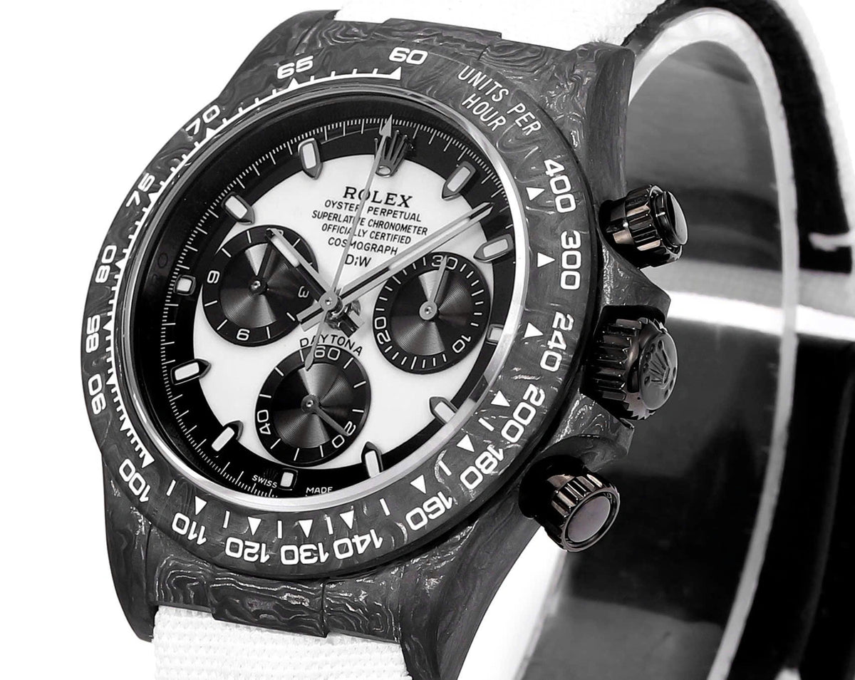 Daytona DiW Cream Carbon Panda Style 40mm - Watch Vault Au