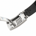 Sky-Dweller Silver Tone Black Dial Rubber Strap 42mm - Watch Vault Au