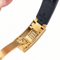 Sky-Dweller Yellow Gold Tone Black Dial Rubber Strap 42mm - Watch Vault Au