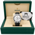 Sky-Dweller Silver Tone White Dial Rubber Strap 42mm - Watch Vault Au