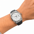 Sky-Dweller Silver Tone White Dial Rubber Strap 42mm - Watch Vault Au