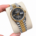 Datejust Two Tone Yellow Gold Tone Wimbledon 36mm - Watch Vault Au