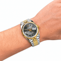 Datejust Two Tone Yellow Gold Tone Wimbledon 36mm - Watch Vault Au