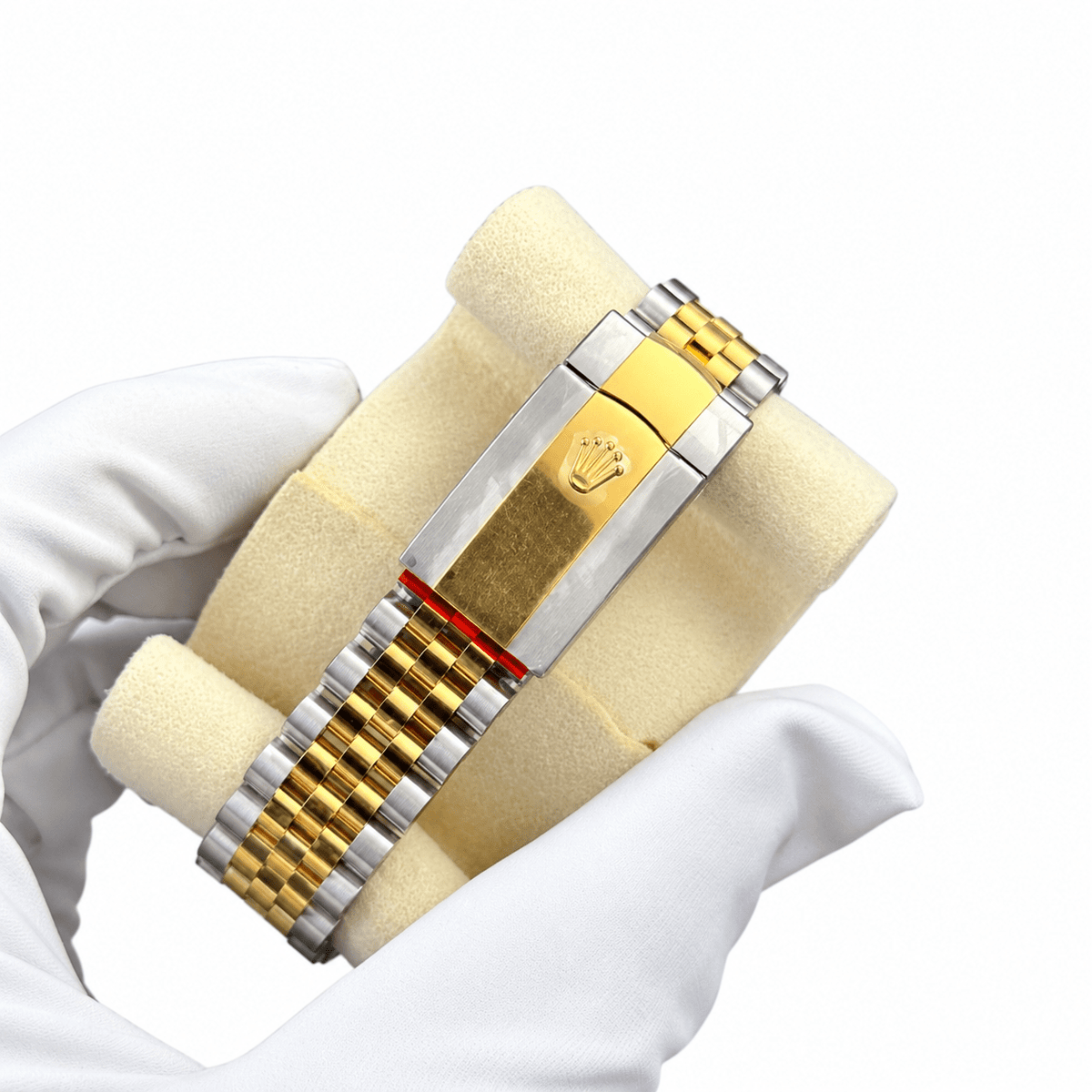 Datejust Two Tone Yellow Gold Tone Champagne Baton Dial 36mm - Watch Vault Au