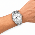 Sky-Dweller Silver Tone White Dial Metal Bracelet 42mm - Watch Vault Au