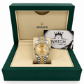 Datejust Two Tone Yellow Gold Tone Champagne Gem-set Dial 36mm - Watch Vault Au