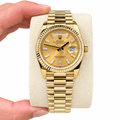 Day-Date Yellow Gold Tone Champagne Roman Dial 36mm - Watch Vault Au