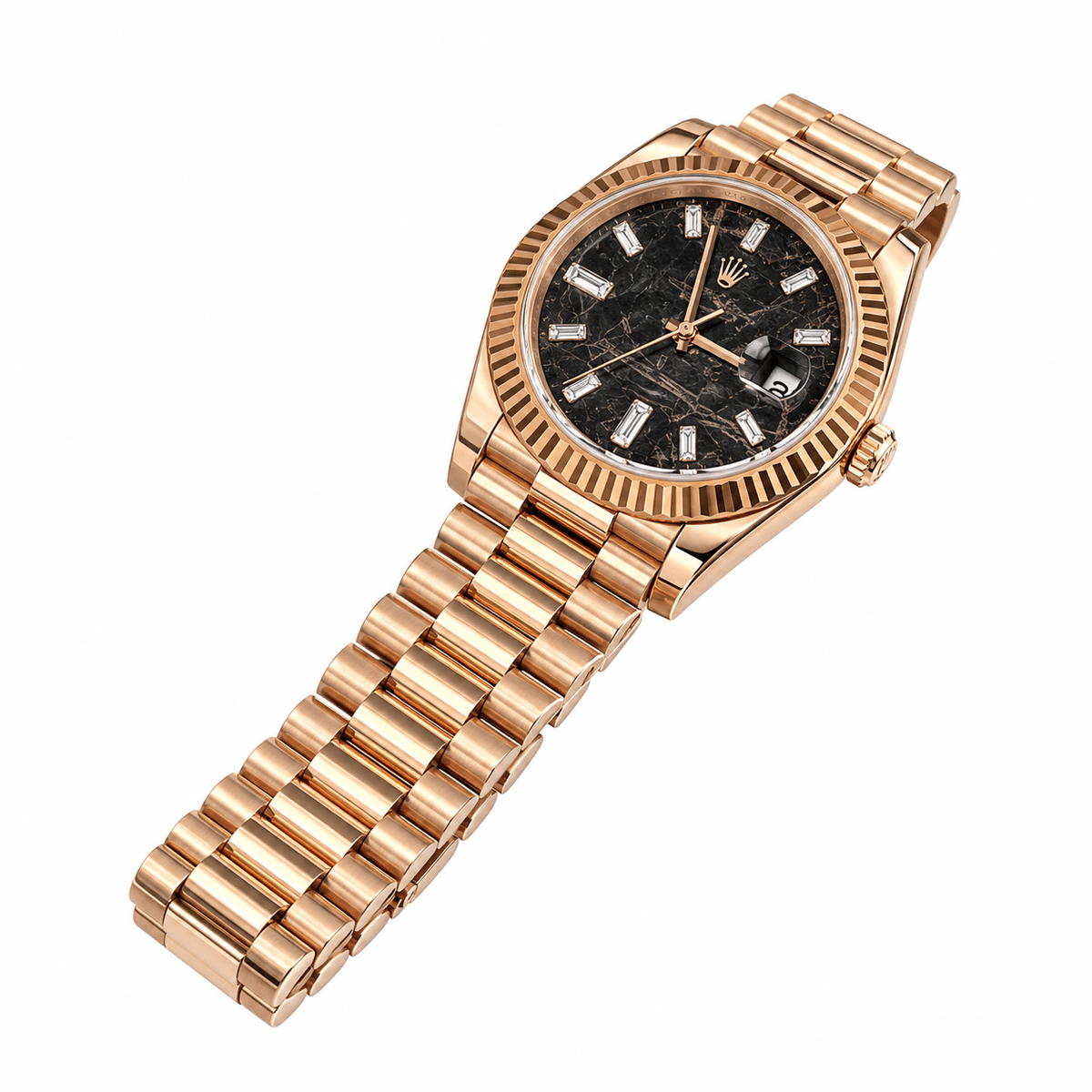 Day-Date Rose Gold Tone Eisenkiesel Style Dial 40mm - Watch Vault Au