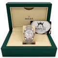 Datejust Two Tone Rose Gold Tone Mother-of-Pearl Gem-set Dial 36mm - Watch Vault Au