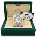Datejust Silver Tone Mother-of-Pearl Gem-set Dial 36mm - Watch Vault Au