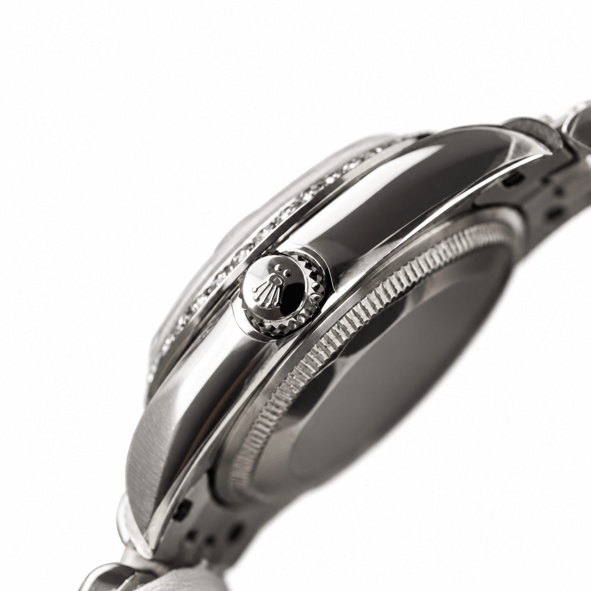Datejust Silver Tone Mother-of-Pearl Gem-set Bezel 31mm - Watch Vault Au