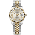Datejust Two Tone Yellow Gold Tone Silver Roman Dial 31mm - Watch Vault Au