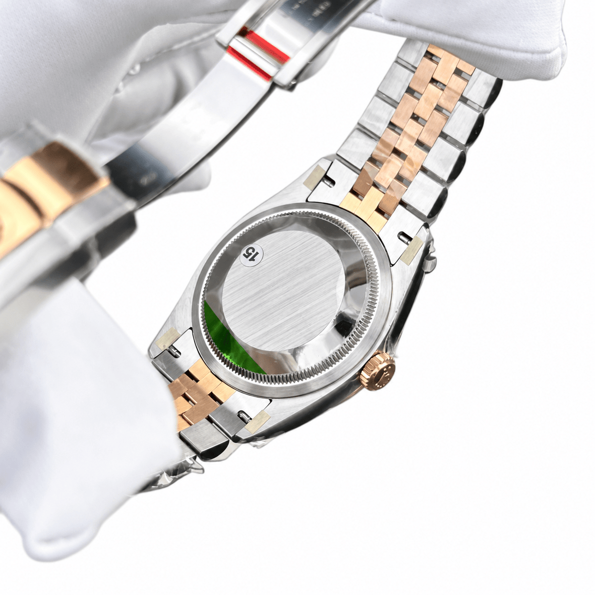 Datejust Two Tone Rose Gold Tone Grey Roman Dial 31mm - Watch Vault Au