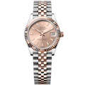 Datejust Two Tone Rose Gold Tone Pink Baton Dial 31mm - Watch Vault Au