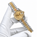 Datejust Two Tone Yellow Gold Tone Champagne Gem-set Dial 31mm - Watch Vault Au