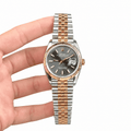 Datejust Two Tone Rose Gold Tone Grey Dial 36mm - Watch Vault Au
