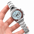 Daytona Ice Blue Baguette Dial Brown Bezel 40mm - Watch Vault Au