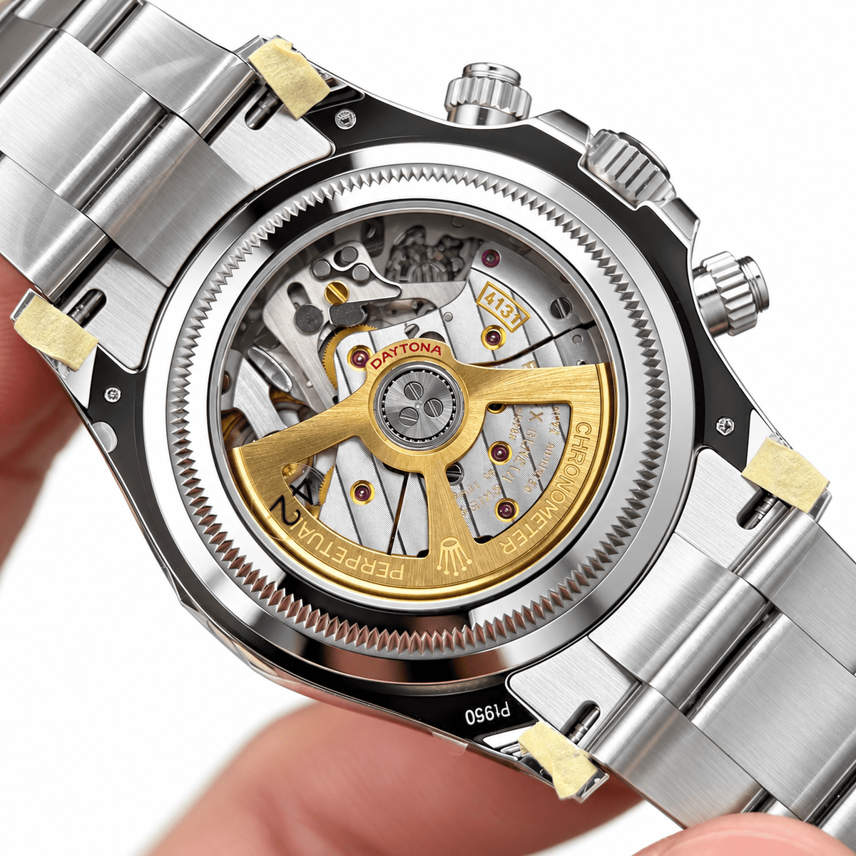 Daytona Ice Blue Baguette Dial Brown Bezel 40mm - Watch Vault Au