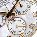 Daytona Yellow Gold Tone Mother-of-Pearl Dial Rubber Strap 40mm - Watch Vault Au