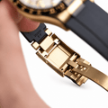 Daytona Yellow Gold Tone Mother-of-Pearl Dial Rubber Strap 40mm - Watch Vault Au
