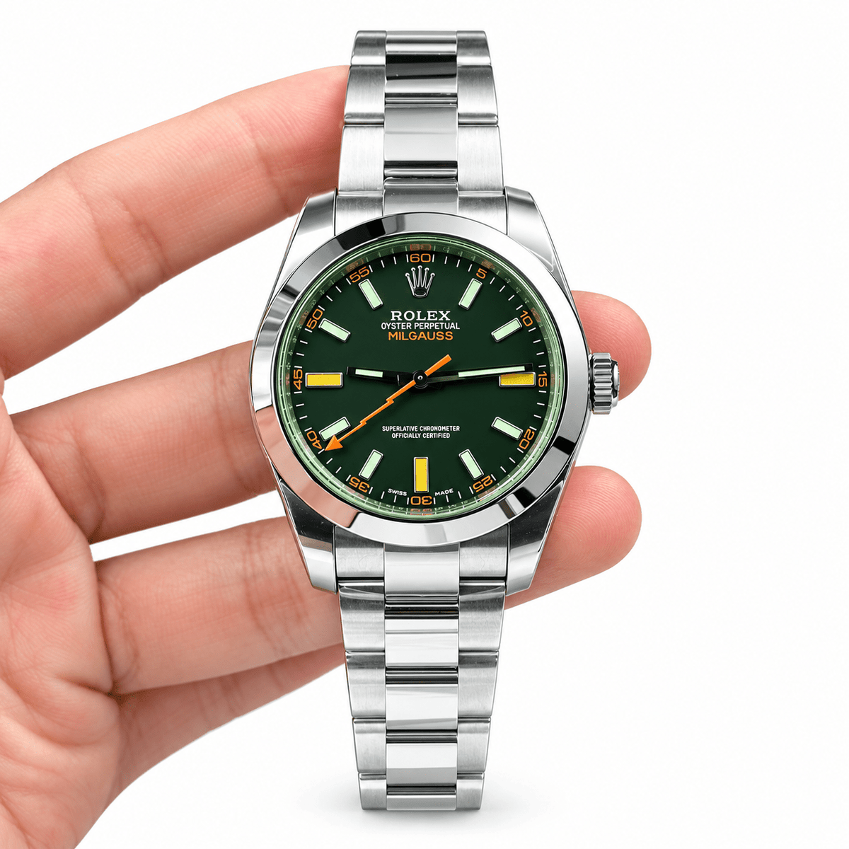Milgauss Black Dial Green Crystal Style 40mm - Watch Vault Au