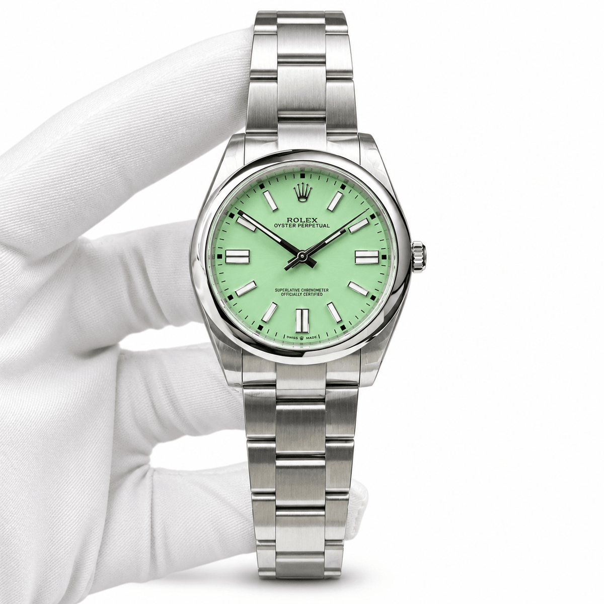 Oyster Perpetual Pistachio Dial 41mm - Watch Vault Au