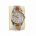 Datejust Two Tone Rose Gold Tone Silver Gem-set Dial 36mm - Watch Vault Au