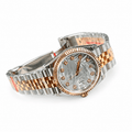 Datejust Two Tone Rose Gold Tone Silver Gem-set Dial 36mm - Watch Vault Au