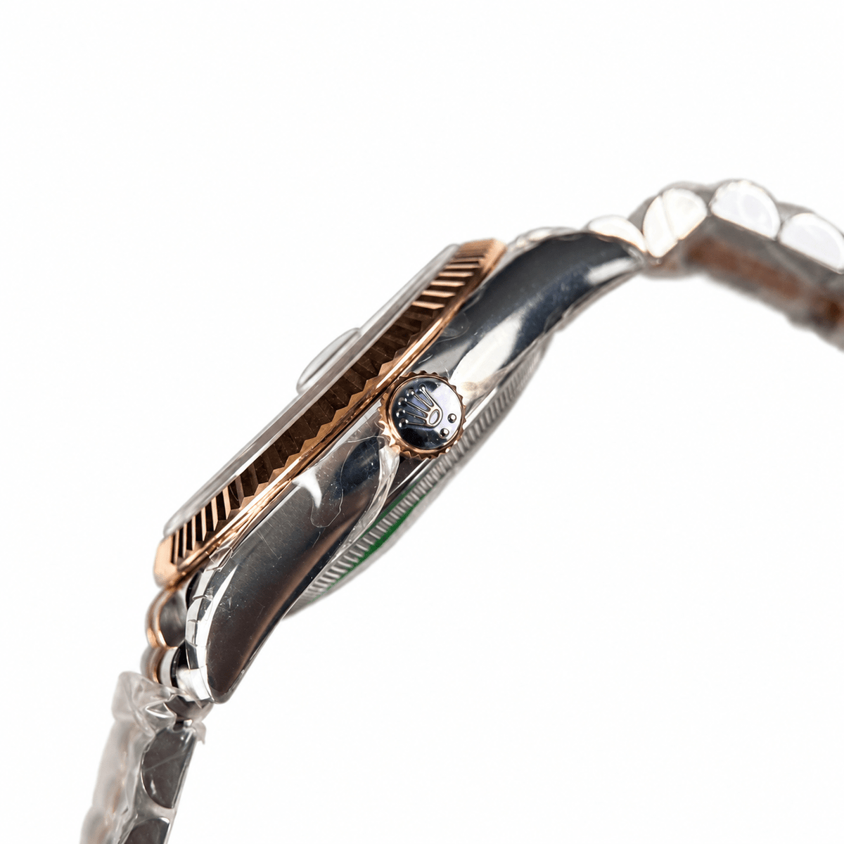 Datejust Two Tone Rose Gold Tone Silver Gem-set Dial 36mm - Watch Vault Au