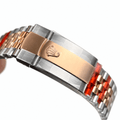 Datejust Two Tone Rose Gold Tone Silver Gem-set Dial 36mm - Watch Vault Au