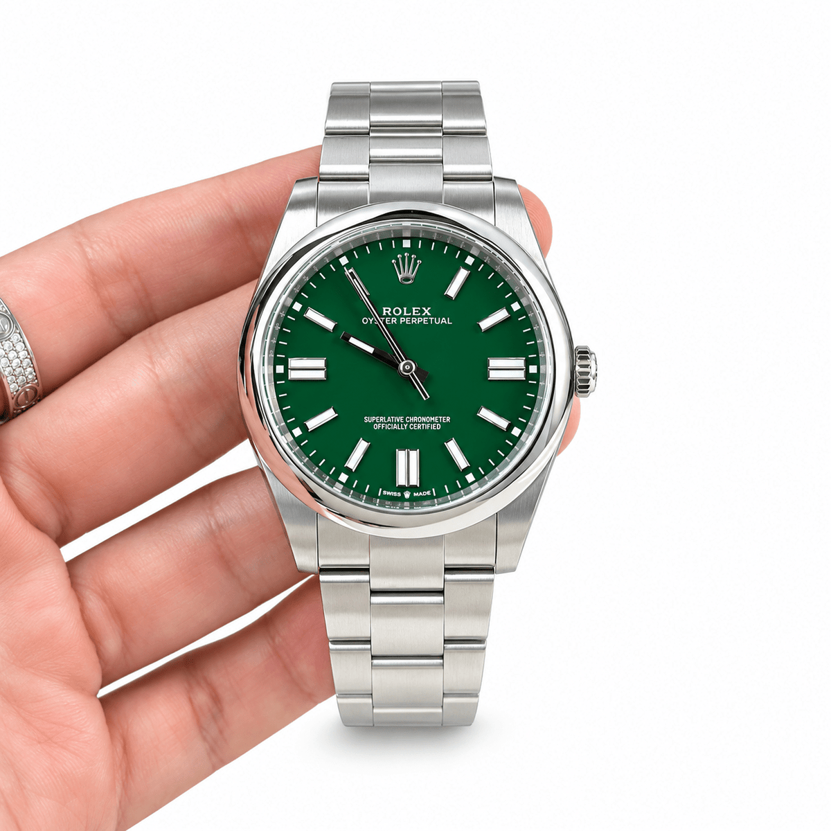 Oyster Perpetual Green Dial 41mm - Watch Vault Au
